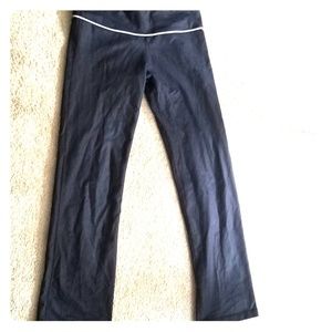 Lululemon denim colored flared workout pant